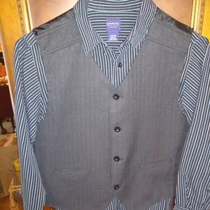 Boys 14-16 Dress Shirt & Vest